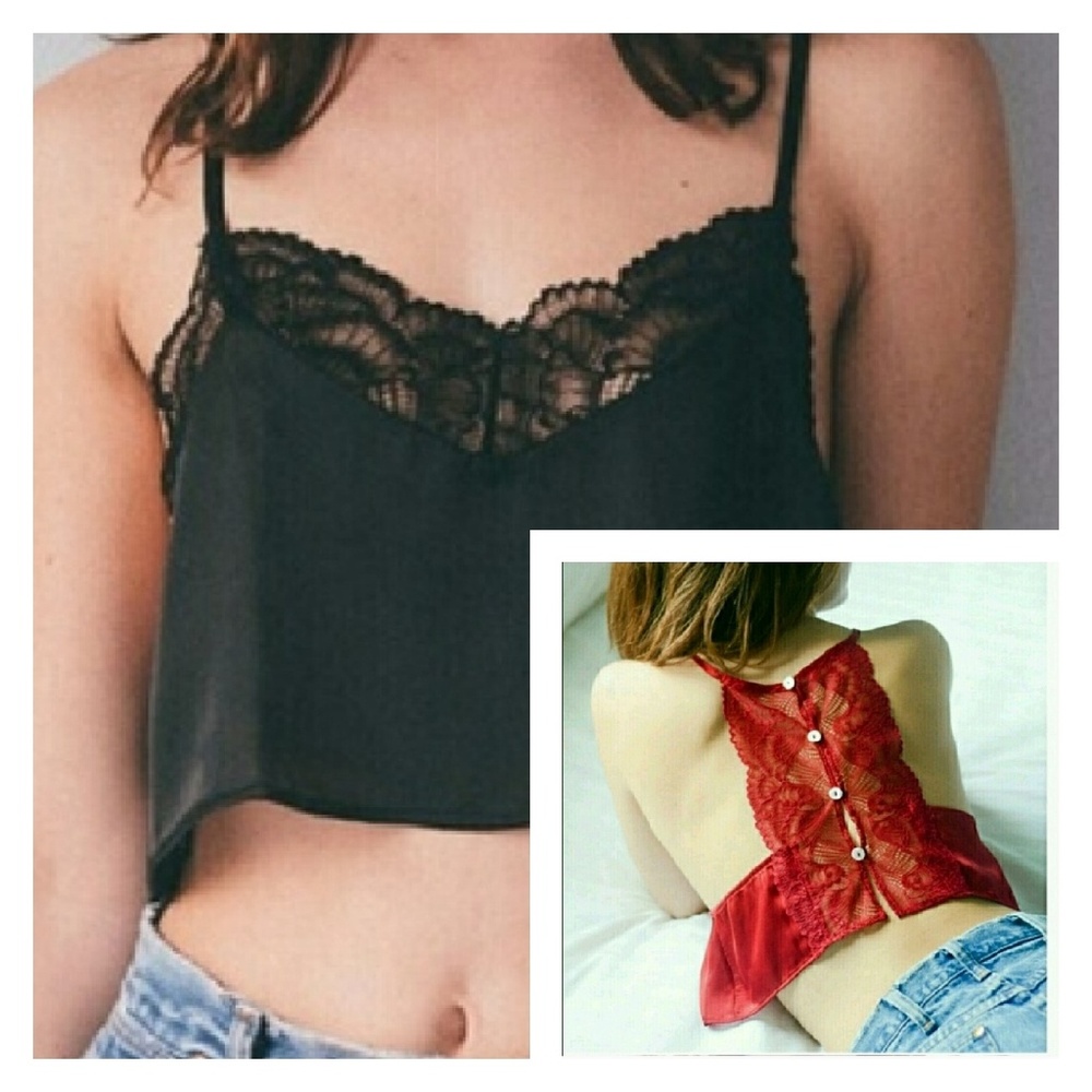 Satin & lace camisole